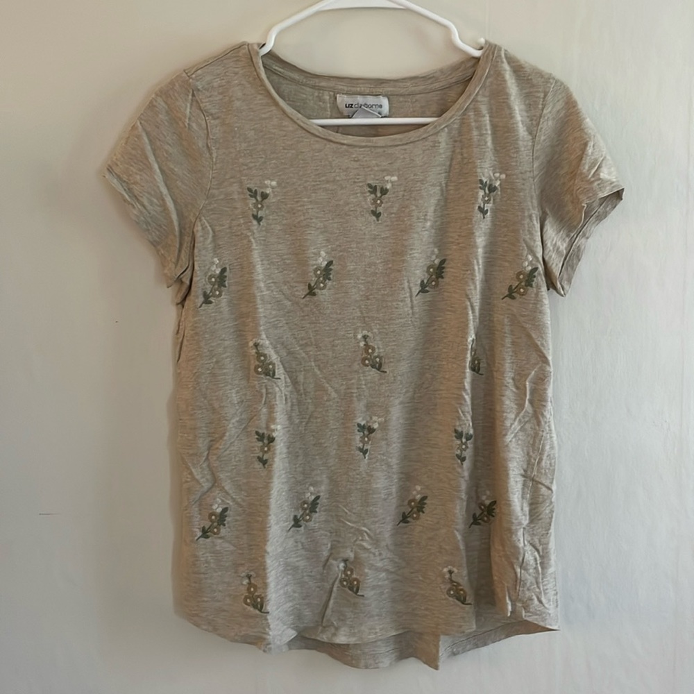 Floral Embroidered Tee